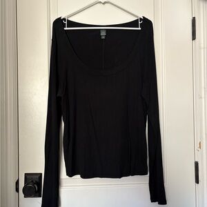 Wild Fable Black Long Sleeve Top